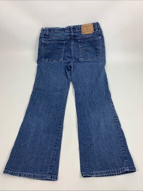 Vintage Jordache Classic medium Blue Flare wide Jeans Size 11 Stretch